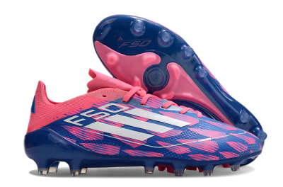 Adidas F50 Elite AG Low-Tops Soccer Cleats - Blue/Pink/White