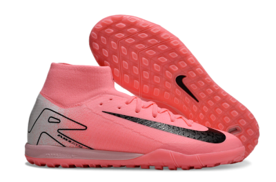Nike Air Zoom Mercurial Superfly 10 Elite TF High-Tops Soccer Shoes - Pink/Black/Grey