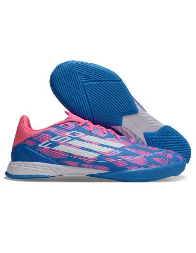 Adidas F50 Elite IC Low-Tops Soccer Shoes - Blue/Pink/White