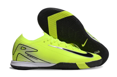 Nike Air Zoom Mercurial Vapor 16 Elite IC Low-Tops Soccer Shoes - Yellow/Black/Silver