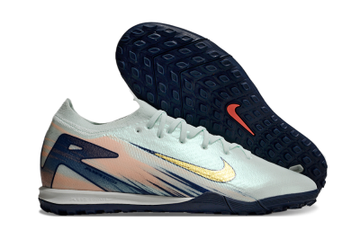 Nike Air Zoom Mercurial Vapor 16 Elite TF Low-Tops Soccer Shoes - Jade/Gold/Blue