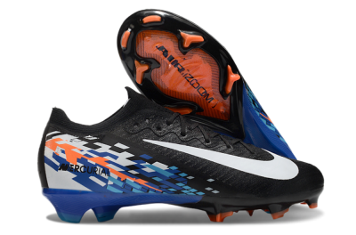 Nike Air Zoom Mercurial Vapor 16 Elite FG Low-Tops Soccer Cleats - Black/Blue/Orange