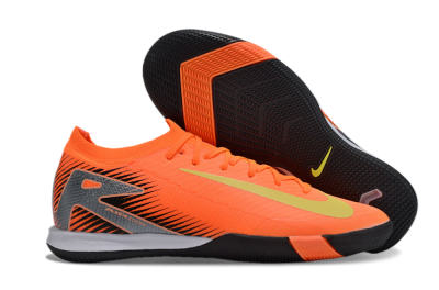 Nike Air Zoom Mercurial Vapor 16 Elite IC Low-Tops Soccer Shoes - Orange/Yellow/Silver