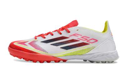 Adidas F50 Elite TF Low-Tops Soccer Shoes - White/Red/Yellow