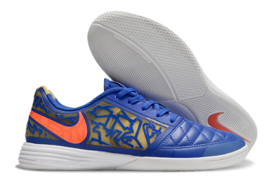 Nike Street Gato IC Low-Tops Soccer Shoes - Blue/Yellow/Red