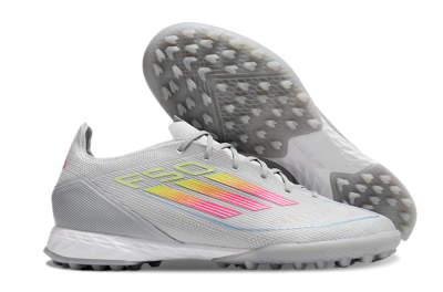 Adidas F50 Pro TF Low-Tops Soccer Shoes - Grey/Gold/Pink