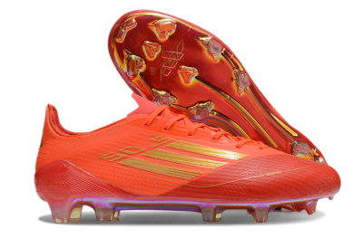 Adidas F50 Elite FG Low-Tops Soccer Cleats - Red/Gold