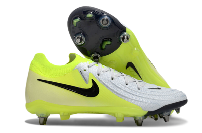 Nike Phantom Luna Elite SG Low-Tops Soccer Cleats - Grey/Yellow/Black