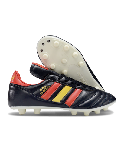 Adidas Mundial Team Astro TF Low-Tops Soccer Shoes - Black/Red/Yellow