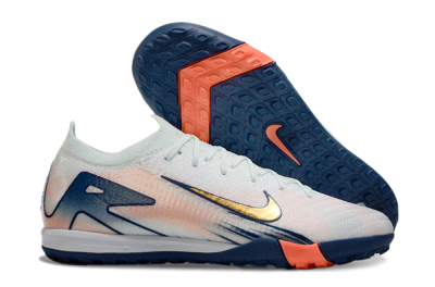 Nike Air Zoom Mercurial Vapor 16 Elite TF Low-Tops Soccer Shoes - Jade/Gold/Blue