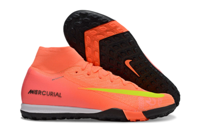 Nike Air Zoom Mercurial Superfly 10 Elite TF High-Tops Soccer Shoes - Red/Yellow/White