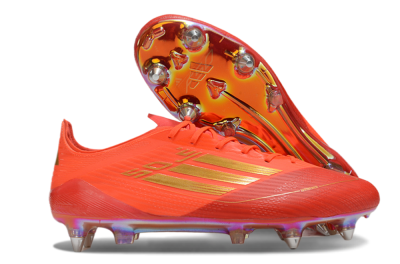 Adidas F50 Elite SG Low-Tops Soccer Cleats - Red/Gold