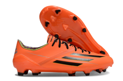 Adidas F50 Adizero FG Low-Tops Soccer Cleats - Red/Black/Yellow