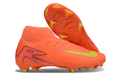 Nike Air Zoom Mercurial Superfly 10 Academy FG High-Tops Soccer Cleats - Red/Yellow/Black