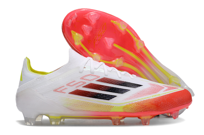 Adidas F50 Elite FG Low-Tops Soccer Cleats - White/Red/Yellow