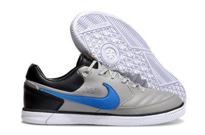 Nike Street Gato IC Low-Tops Soccer Shoes - Grey/Blue/Black