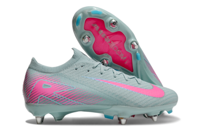 Nike Air Zoom Mercurial Vapor 16 Elite SG Low-Tops Soccer Cleats - Jade/Pink