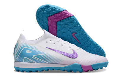 Nike Air Zoom Mercurial Vapor 16 Elite TF Low-Tops Soccer Shoes - White/Purple/Jade