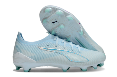 Puma Ultra Ultimate FG Low-Tops Soccer Cleats - Jade/Silver/Blue