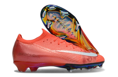 Nike Air Zoom Mercurial Vapor 16 Elite FG Low-Tops Soccer Cleats - Red/White/Gold