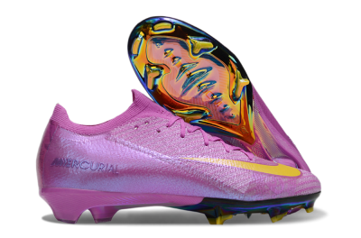 Nike Air Zoom Mercurial Vapor 16 Elite FG Low-Tops Soccer Cleats - Purple/Yellow/Gold