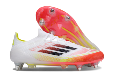 Adidas F50 Elite SG Low-Tops Soccer Cleats - White/Red/Yellow