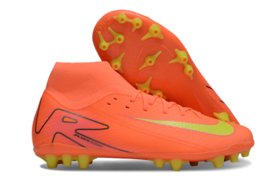 Nike Air Zoom Mercurial Superfly 10 Acadamy AG High-Tops Soccer Cleats - Red/Yellow/Black