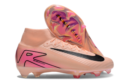 Nike Air Zoom Mercurial Superfly 10 Elite FG High-Tops Soccer Cleats - Pink/Black