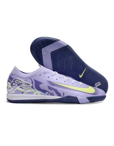 Nike Air Zoom Mercurial Vapor 16 Elite IC Low-Tops Soccer Shoes - Purple/Yellow/White