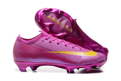 Nike Air Zoom Mercurial Vapor 16 Elite FG Low-Tops Soccer Cleats - Pink/Yellow