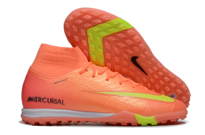 Nike Air Zoom Mercurial Superfly 9 Elite TF High-Tops Soccer Shoes - Red/Yellow/White