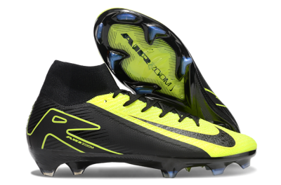 Nike Air Zoom Mercurial Superfly 10 Elite FG High-Tops Soccer Cleats - Black/Yellow