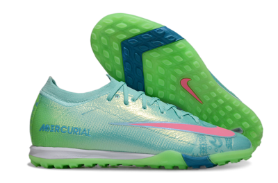 Nike Air Zoom Mercurial Vapor 16 Elite TF Low-Tops Soccer Shoes - Jade/Pink/White