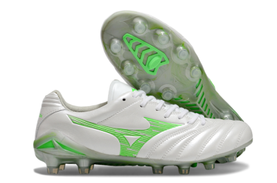 Mizuno Morelia Neo 4 Bate FG Low-Tops Soccer Cleats - White/Yellow