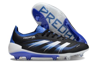 Adidas Predator Elite 25 FG Low-Tops Soccer Cleats - Black/Blue/White