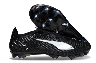 Puma Ultra Ultimate FG Low-Tops Soccer Cleats - Black/White/Blue