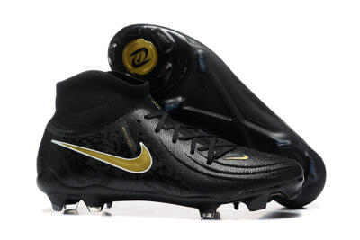 Nike Phantom Luna Elite FG High-Tops Soccer Cleats - Black/Gold
