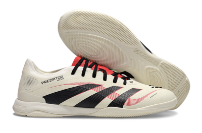 Adidas Predator 25 Elite IC Low-Tops Soccer Shoes - Beige/Black/Red