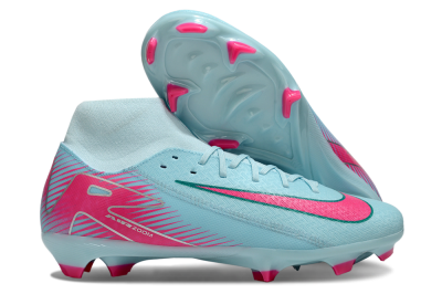Nike Air Zoom Mercurial Superfly 10 Elite FG High-Tops Soccer Cleats - Jade/Pink/White