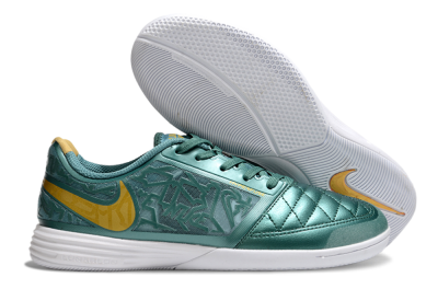 Nike Lunar Gato 2 IC Low-Tops Soccer Shoes - Green/Yellow/White