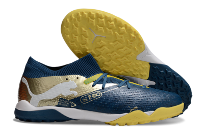 Puma Future 7 Ultimate TF Low-Tops Soccer Shoes - Blue/White/Gold