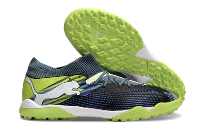Puma Future 7 Ultimate TF Low-Tops Soccer Shoes - Black/Blue/Yellow
