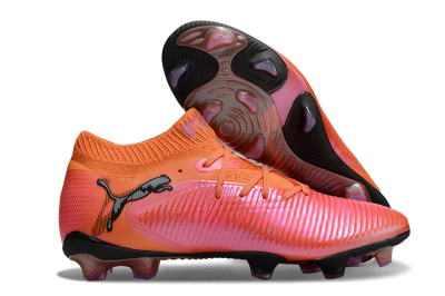 Puma Future 8 Ultimate FG Low-Tops Soccer Cleats - Orange/Pink/Black