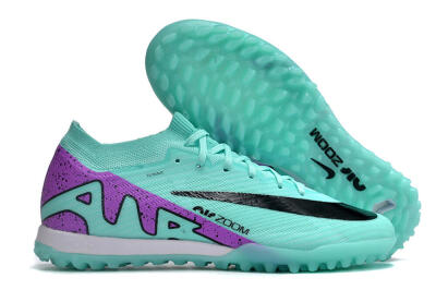 Nike Air Zoom Mercurial Vapor 16 Elite TF Low-Tops Soccer Shoes - Jade/Black/Purple