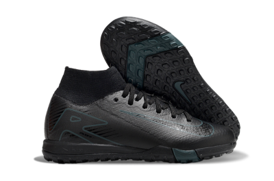 Nike Air Zoom Mercurial Superfly 10 Elite TF High-Tops Soccer Shoes - Black/Blue