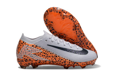Nike Air Zoom Mercurial Vapor 16 Elite FG Low-Tops Soccer Cleats - Grey/Black/Leopard