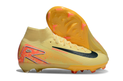 Nike Air Zoom Mercurial Superfly 10 Elite FG High-Tops Soccer Cleats - Yellow/Black/Red