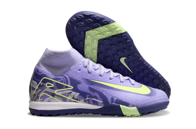 Nike Air Zoom Mercurial Superfly 10 Elite TF High-Tops Soccer Shoes - Purple/Yellow
