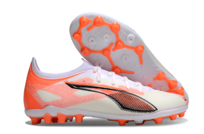 Puma Ultra 5 Ultimate AG Low-Tops Soccer Cleats - White/Red/Black