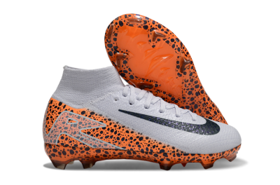 Nike Air Zoom Mercurial Superfly 10 Elite FG High-Tops Soccer Cleats - Grey/Black/Leopard